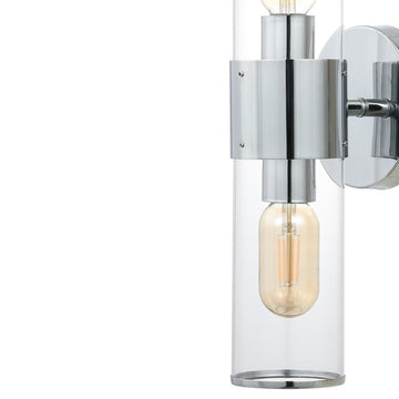 Quinn 15.5" Mid-Century Modern Iron/Acrylic LED Sconce - JONATHAN Y